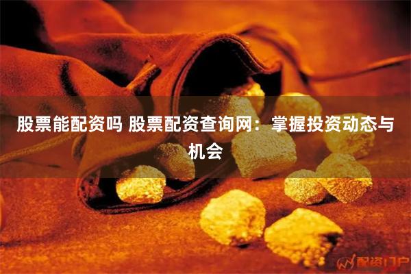 股票能配资吗 股票配资查询网：掌握投资动态与机会